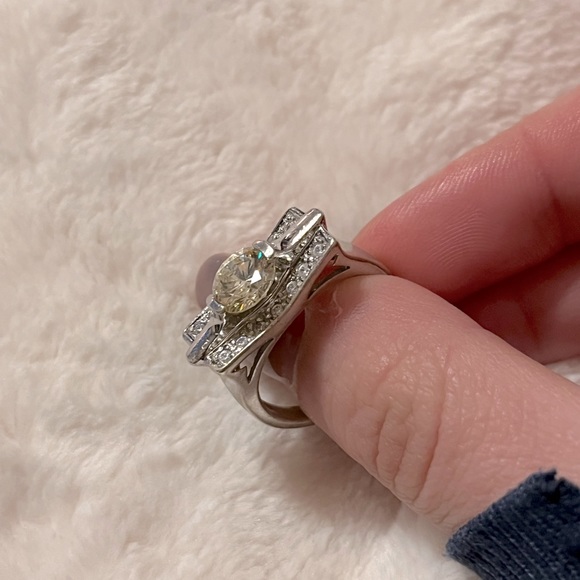 Jewelry - Vintage Art Deco Yellow Diamond Ring